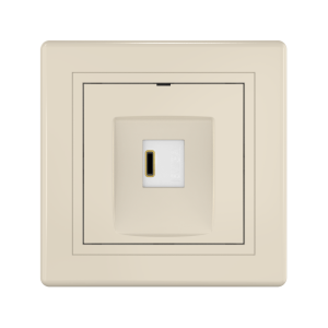 Розетка скрытой установки CADUCEUS ALING PRESTIGE USB, тип С, для зарядки 1-го устройства, 3А, 5В=, 250В~