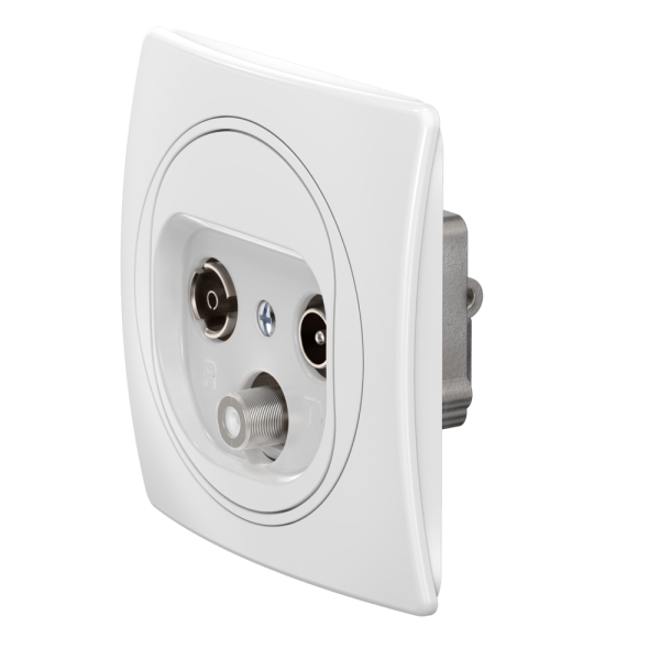 Розетка встраиваемая антенная CADUCEUS ALING EON TV/FM/SAT оконечная