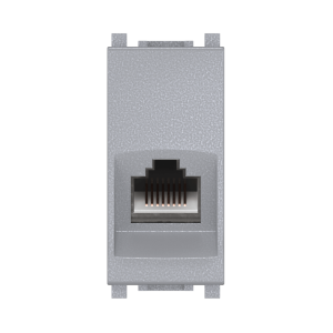 Розетка CADUCEUS ALING EXPERIENCE компьютерная, с модулем Keystone RJ45 8P8C cat.6, UTP, модульная, для скрытой проводки, механизм