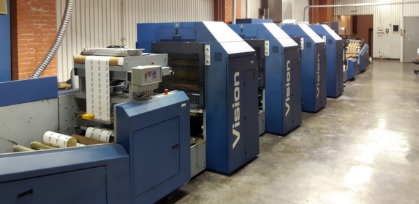 Рулонная офсетная печатная машина Drent Vision 520 UV