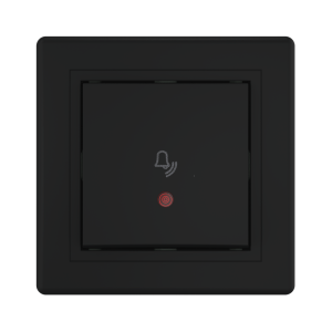 Выключатель скрытой установки CADUCEUS ALING PRESTIGE кнопочный, с символом «Звонок», с индикацией, 10А, 250В~