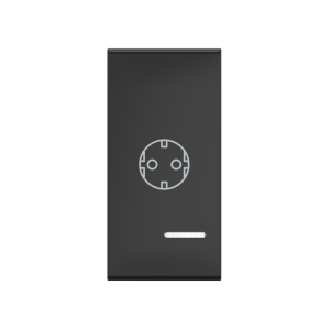 Клавиша CADUCEUS ALING EXPERIENCE, 1М, с символом «розетка», с индикаторным окошком