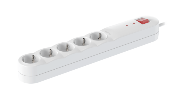 Удлинитель сетевой фильтр CADUCEUS ALING с выключателем, 5х16А, 250В~, 1,5м, с защитой от перенапряжения и помех