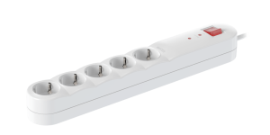 Удлинитель сетевой фильтр CADUCEUS ALING с выключателем, 5х16А, 250В~, 1,5м, с защитой от перенапряжения и помех
