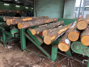 Линия пиления мелкотоварной древесины