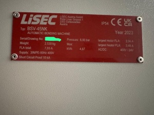 Гибка дистанционной рамки Lisec BSV 45NK