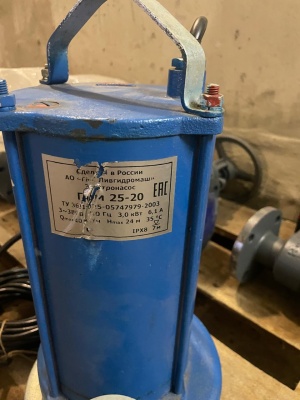 Дренажный насос Гном 25-20, 380в