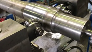 Токарно-накатной станок 1М63 (1Н63) для накатки железнодорожных осей / накатное устройство, гидростанция в комплекте