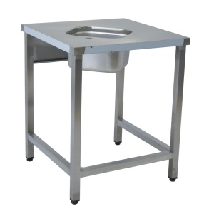 Ванна моечная односекционная 700х700х850 ц/т дизайнерская угловая ванна