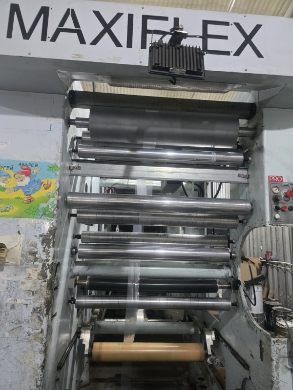 8-ми цветная флексографская печатная машина с центральным барабаном 2009 г.в