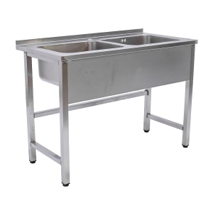 Ванна моечная двухсекционная 1200х600х850 ц/т, борт