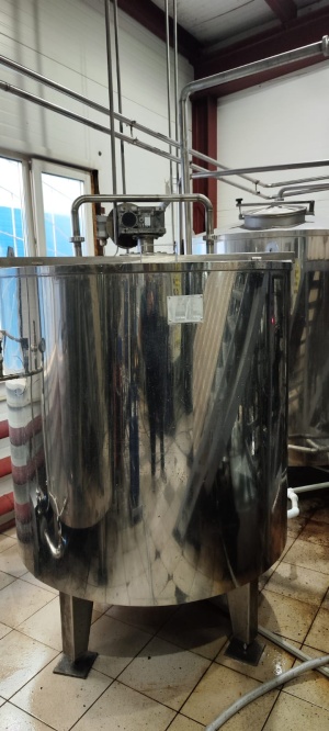 Заторный аппарат 1300 л (AISI 304, паровая рубашка)