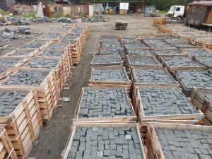 Брусчатка габбро диабаз, шунгит