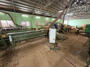 Линия пиления мелкотоварной древесины