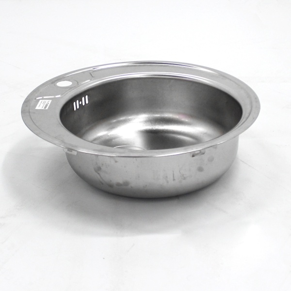 Ванна моечная врезная радиус 500 глубина 150 сталь ASI304