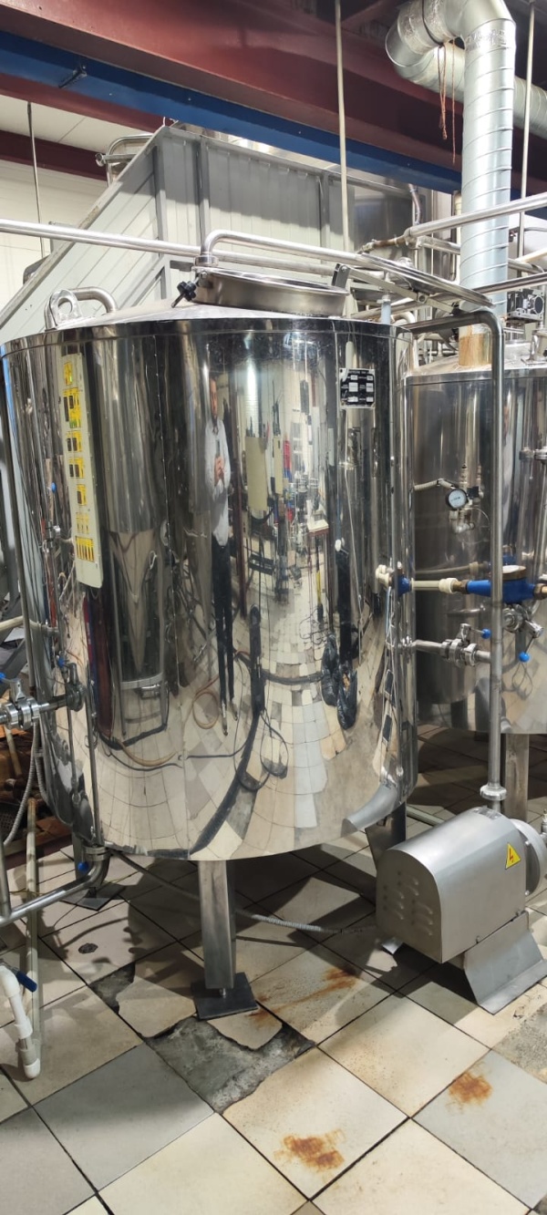 Гидроциклон (аппарат «Вирпул») 1200 л, AISI 304, теплоизоляция