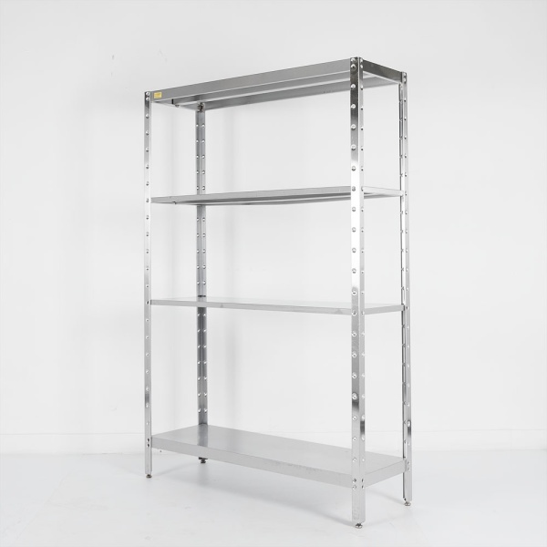 Стеллаж из нержавеющей стали 1240х440х1800 (в разборе) угол
