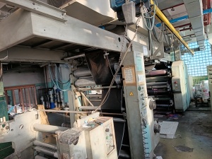 Машина флексографской печати с центральным барабаном 6 цветов SATURNO 1200