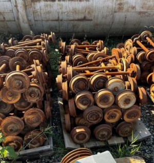 Колесные пары на буксах колея 750 мм