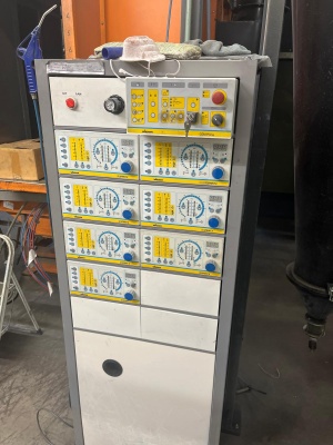 Автоматическая линия порошковой окраски BONDERITE Indufinish 1996 г. конвейер 154 м для пружин или других изделий