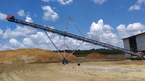 Поворотный ленточный конвейер (штабелер)