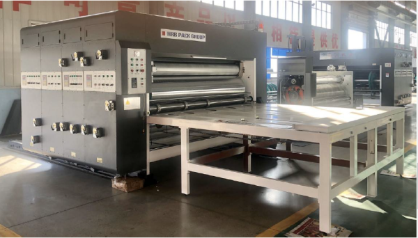 Ротационная высечка для гофроупаковки с тремя цветами печати