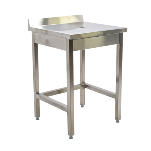 Стол для кофемашин 600х600х850 труба, обвязка, борт