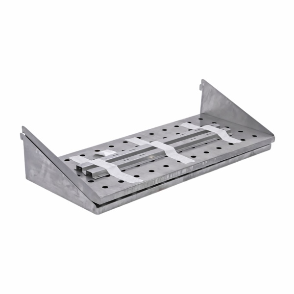 Полка навесная двухъярусная 900х380 перфорированная