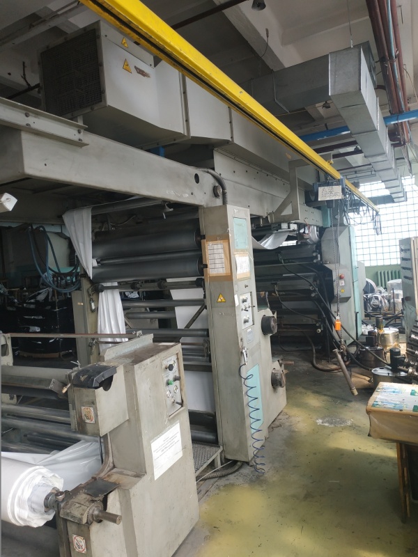 Машина флексографской печати с центральным барабаном 6 цветов SATURNO 1200