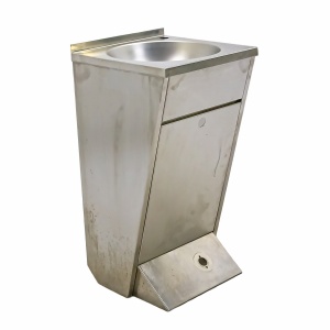 Рукомойник технологический напольный 450х450х850 борт, педаль ванна моечная