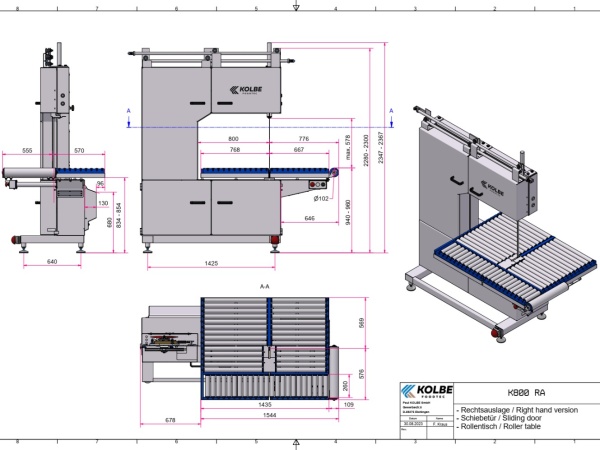 Пила ленточная Kolbe K-800RT