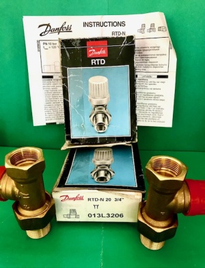 Клапан Danfoss для систем отопления Ду 20 3/4
