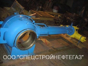 Кран шаровой Ду-400, Ру-8,0 подземный, с пневмогидроприводом