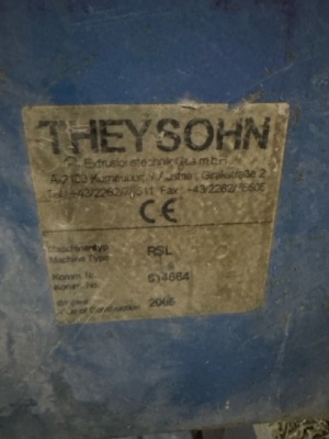 Экструдер THEYSOHN 108/118, линия для производства сайдинга