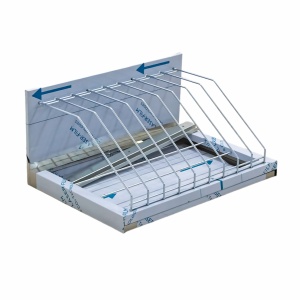 Полка навесная для досок 600х430х290 (9 секций)