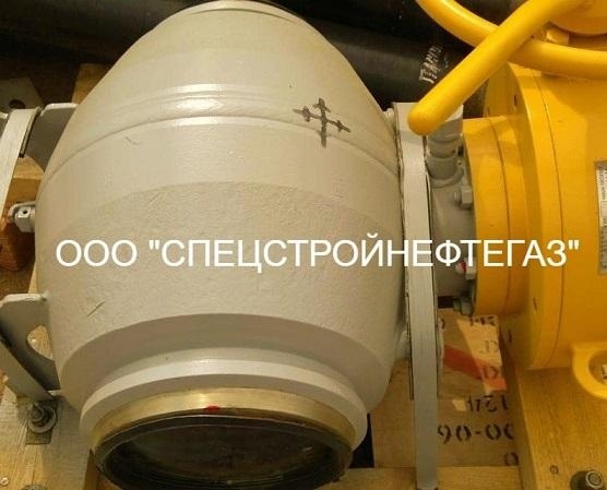 Запорный кран DN300, ручной штурвальный привод надземный