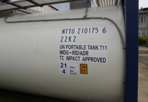 Танк-контейнер тип Т11 объём 21м3 для перевозки компонентов эмульсионных взрывчатых веществ, новый