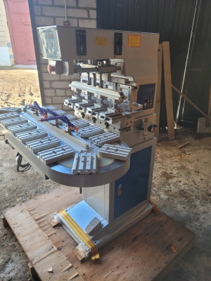 Новый тампопечатный станок FUFA F-P150C4R 4 цвета