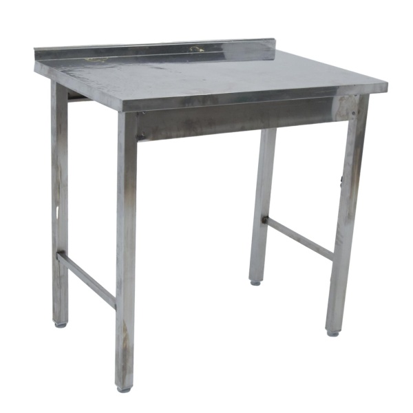 Стол производственный с бортом 910х600х880 труба