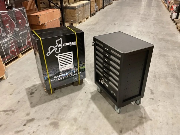 Профессиональная тележка-шкаф с набором инструментов 11640 Silverstahl Limited Edition