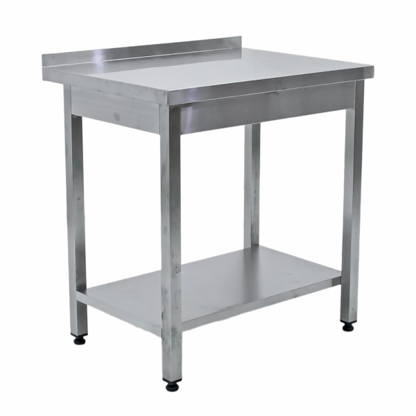 Стол производственный с бортом 800х700х850 труба, полка