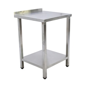 Стол производственный с бортом 600х600х850 труба, полка