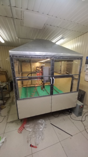 Покрасочный станок ЧПУ с герметичной камерой