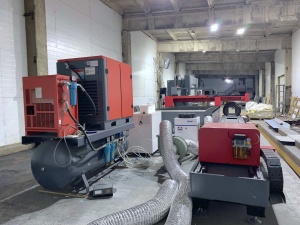 Оптоволоконная лазерная установка с модулем для обработки труб KMT 3015 LX-3000W