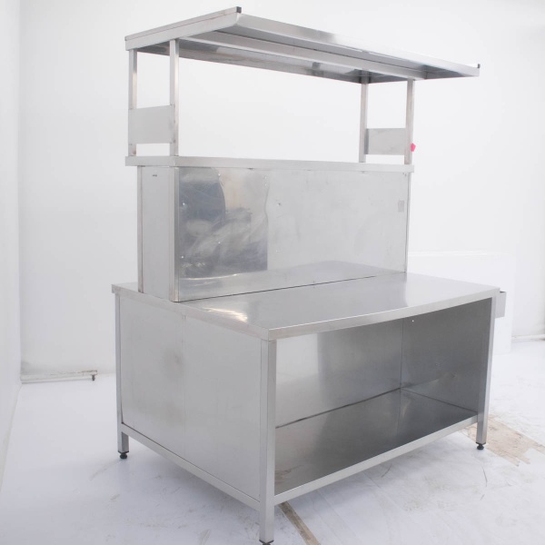 Стол производственный 1500х1150х1970 с надстройкой