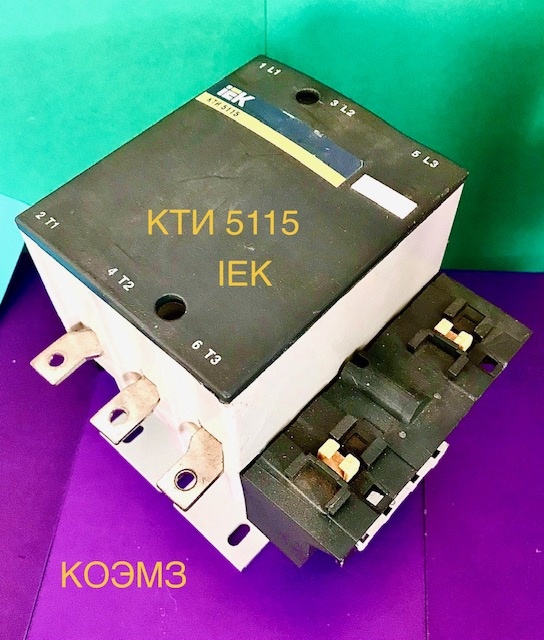 Контактор КТИ-5115 115 А 400 В/АС-3 IEK