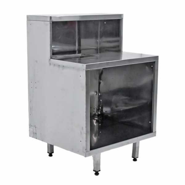 Стол-тумба из нержавеющей стали 800х700х1195 с надстройкой