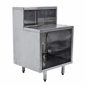 Стол-тумба из нержавеющей стали 800х700х1195 с надстройкой