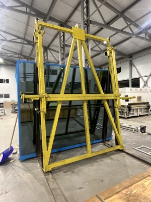 Джамбо захват (траверса) для стекла