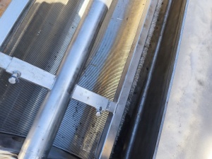 илиндрическое сито со скребками из нержавеющей стали